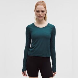 Lululemon Indochine Blue Swiftly Tech Waist Length